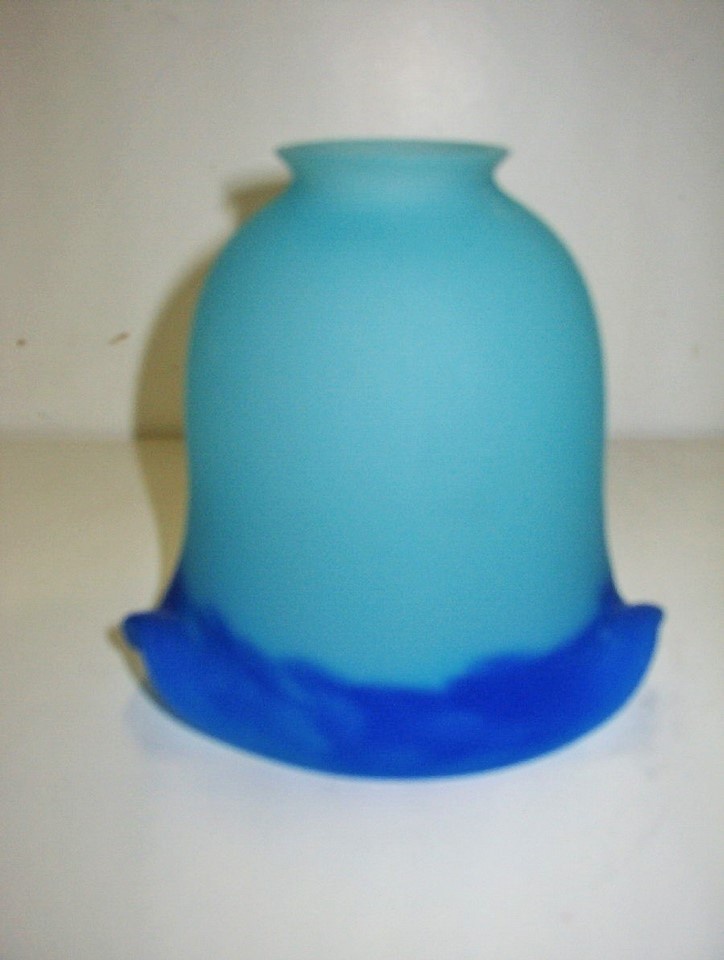 Tulipe pâte de verre Berger turquoise