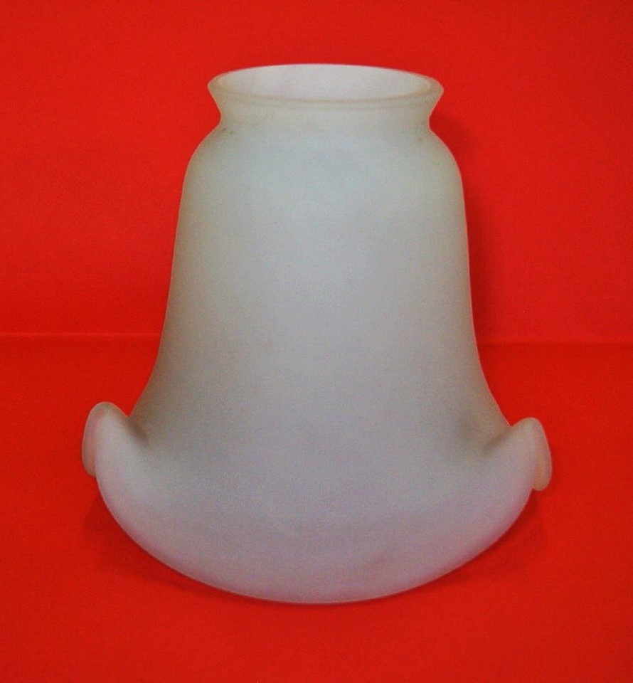 Tulipe Pâte de verre pm blanc albâtre