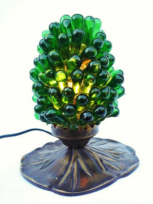 Lampe bar à vin, lampe grappe de raisin, lampe brasserie, modèle lotus grappe verte