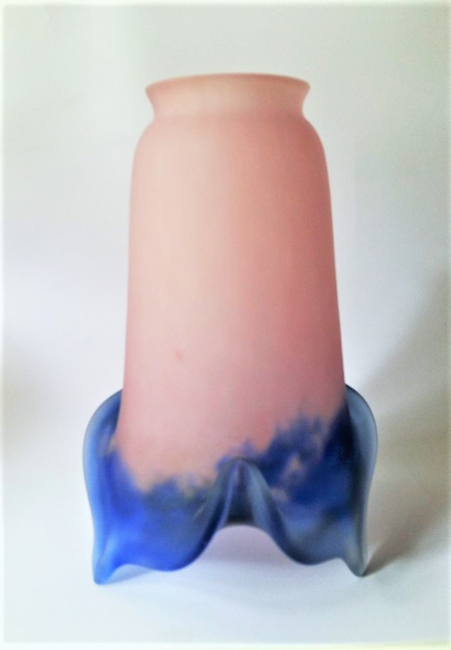 Tulipe longue pointe rose bleu h 16 cm